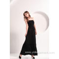 Women's Black Beach Casual Maxi Dress